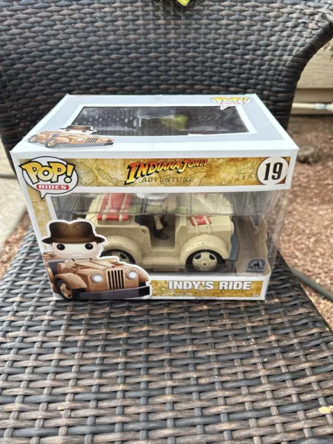 Funko Pop! Rides, Indiana Jones,  #19 Indy’s Ride, Disney Parks Exclusive!!