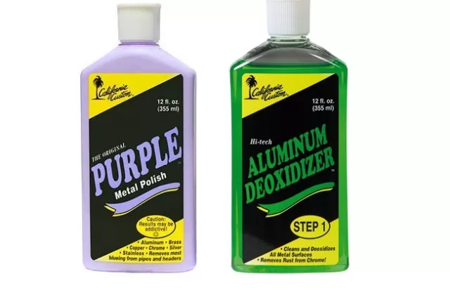 California Custom - Purple Metal Polish 355ml + Aluminum Deoxidizer 355ml