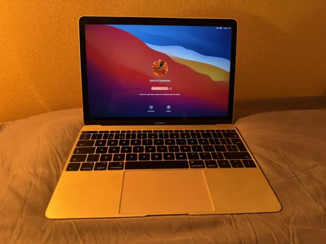 Apple MacBook 12”retina 2017 Gold 256GB 1.2Ghz Intel M3 8GB Ventura+Case Bundle.