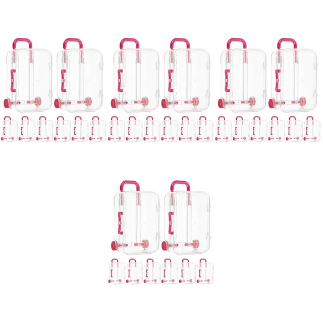 48 Pcs Miniature Suitcase Trolley Case Wedding Candies Box Bride Gift Box Candy