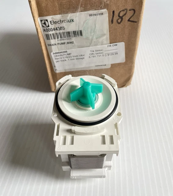 Electrolux Frigidaire Dishwasher Drain Pump A00044305 A0044309 For Sale...