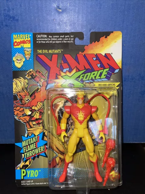 X-Men X-Force Pyro Action Figure 1994 Toy Biz In Box The Evil Mutants