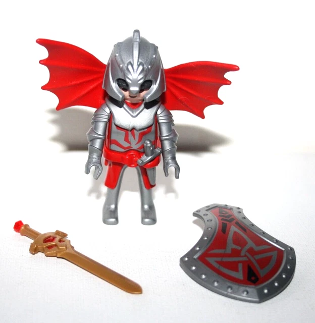 Lot De Playmobil Les Chevaliers Du Dragon Rouge, Réf: 3319, Univers Château Fort