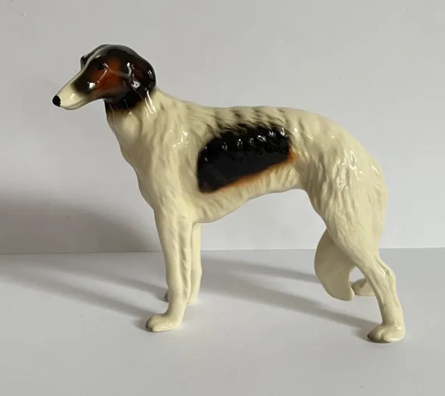 Rare Vintage  Borzoi  Russian Wolfhound Ceramic Dog Figurine Excellent Condition