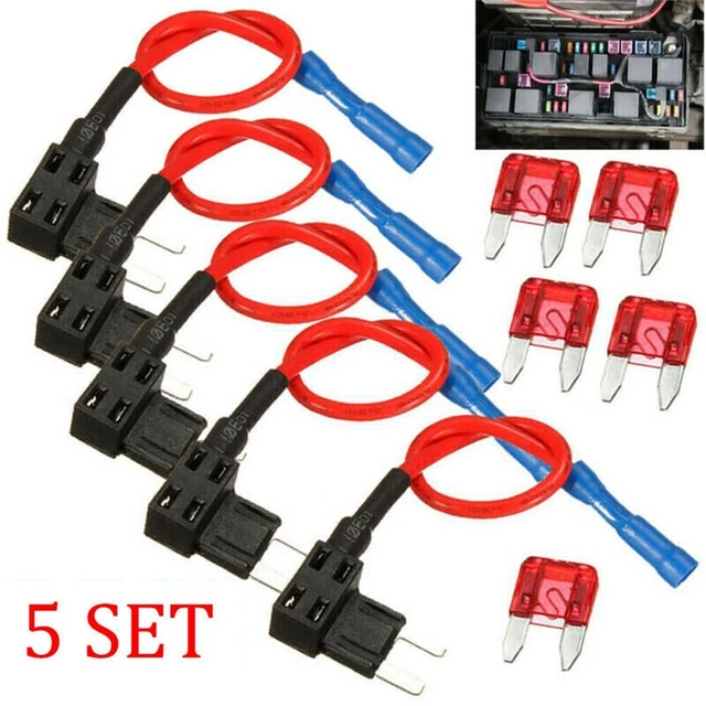 12V 5Pack Remplacement Atm Atp Accessoires Installation Facile Fusible Support