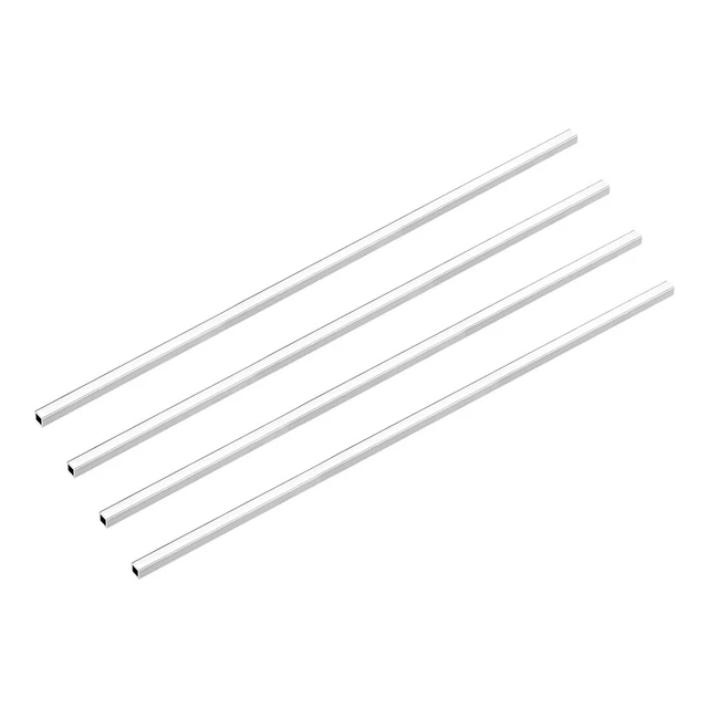 6063 Aluminium Tube Carré Tube 6mmx6mmx1mm Mur 300mm Sans Soudure Tuyau 4Pcs