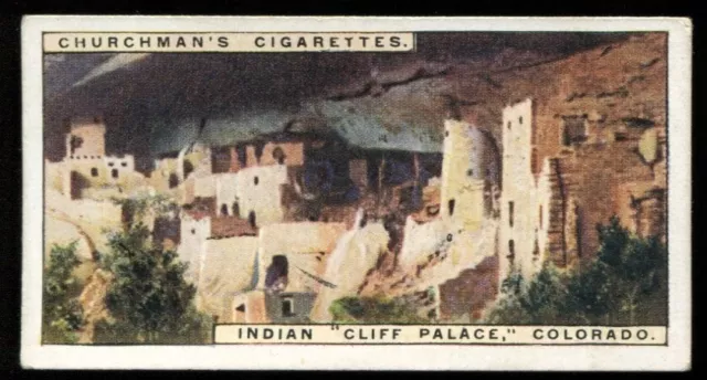 Tobacco Card,Churchman,CURIOUS DWELLINGS,Std,1926,Indian Cliff Palace,Colorado,7