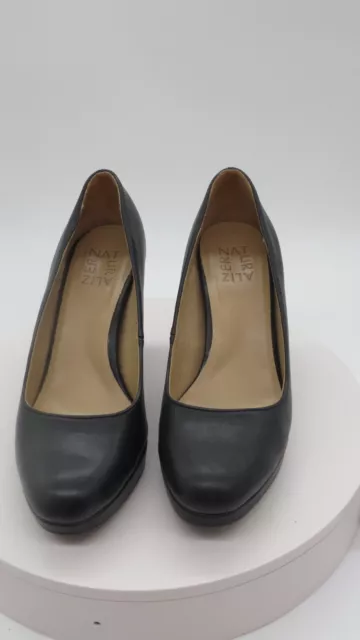 Naturalizer Berlin Leather Pump Black Shoes Women's Size 7 M