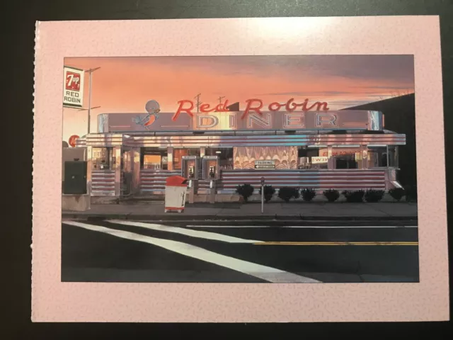 Postcard Unposted The American Diner-  New York, Johnson City- Red Robin Diner