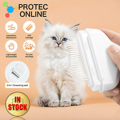 Cat Hair Removal Comb Dog Grooming Brush 2in1 Pet Massage Brush Portable Tools