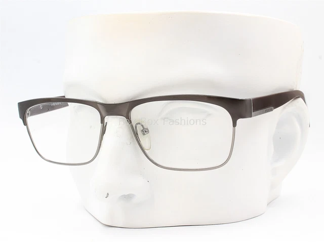 Prada VPR 61P SL3-1O1 Eyeglasses Glasses Brushed Gunmetal & Brown 53mm w/case