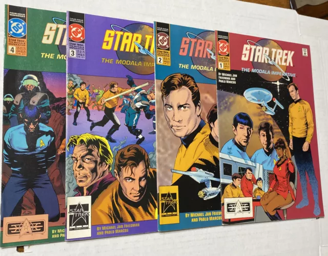 STAR TREK: THE MODALA IMPERATIVE 1-4 Full set 1991 DC Comics Kirk Spock Bones
