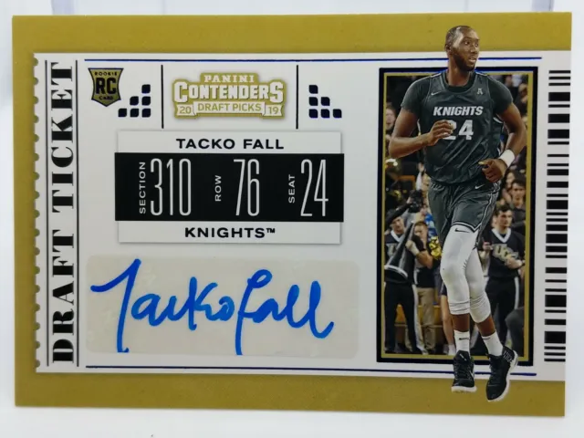 2019-20 Contenders Draft Picks TACKO FALL rookie RC Ticket Auto Autograph #118