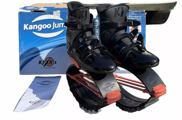 Kangoo Jumps Black/Orange Exercise Boots KJ XR3 MEDIUM Men's 6-8 Women's 7-9