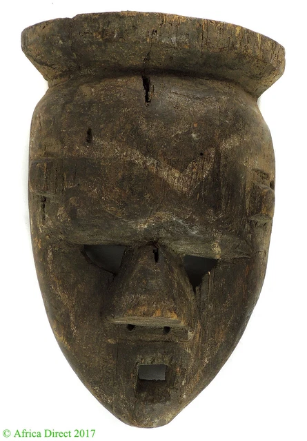 Salampasu Mask with Jagged Teeth Congo African Art