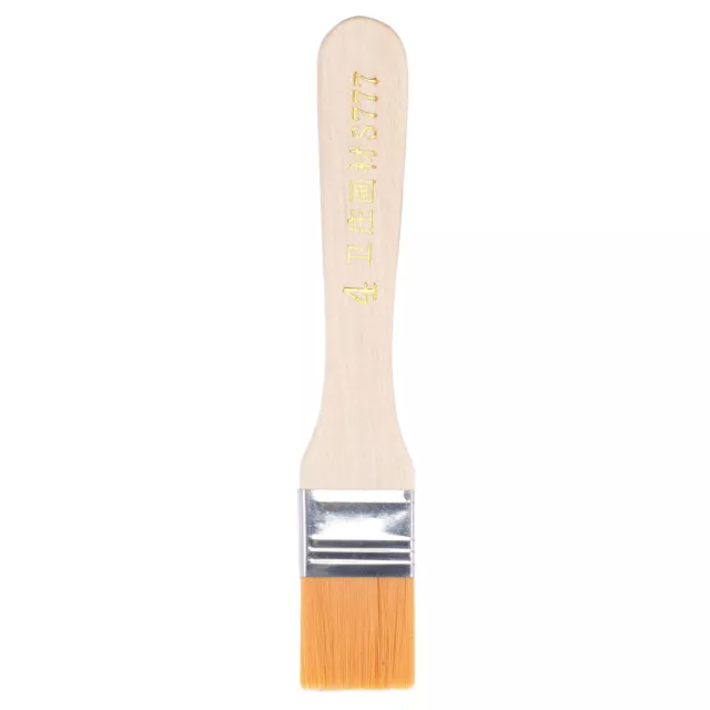 6" Paint Brush 1" Width Soft Nylon Bristle with Wood Handle Yellow