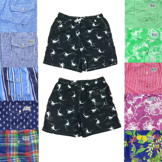 Polo Ralph Lauren Mens Big and Tall Lined Swim Trunks Swimsuit Shorts Prints