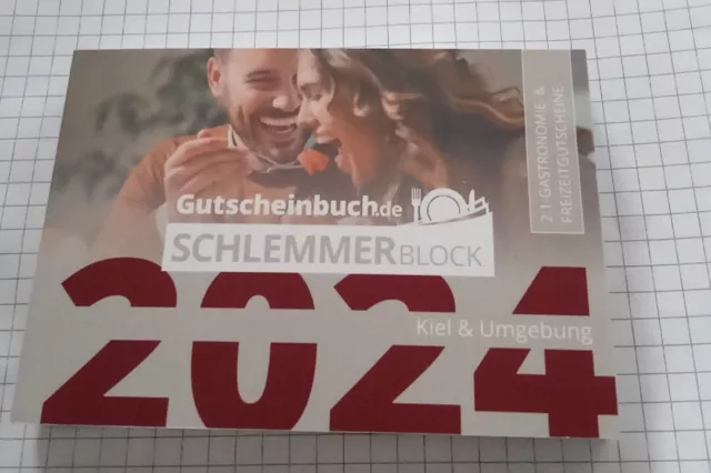 Gutscheinbuch Schlemmerblock 2024 Kiel & Umgeb. Mit Mobile Code