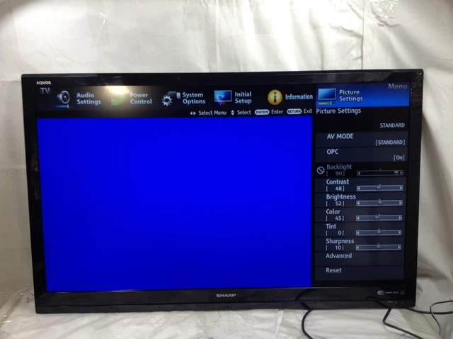 Sharp Aquos LC-46LE540U 46" Liquid Crystal Smart TV  (NO STAND, OR REMOTE)