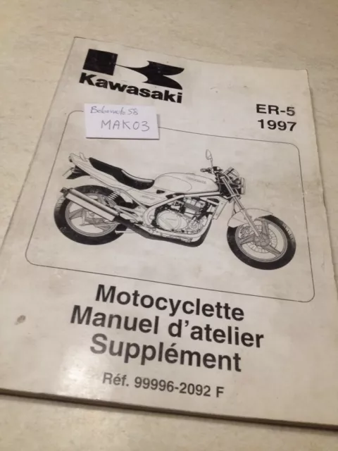 Kawasaki  ER5 ER 500 A1 B1 97 supplement manuel atelier workshop manual éd. 96