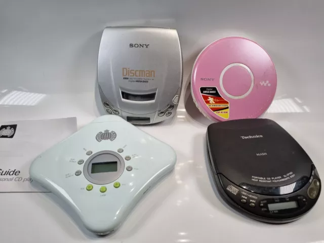 Personal Portable CD Player Bundle Walkman Sony Technics Ministry of Sound