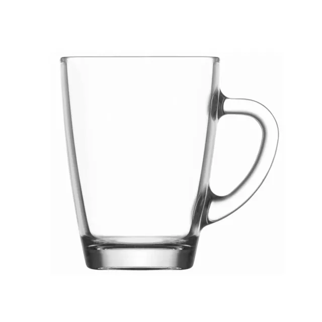 Gläser-Set 6 teiliges Gläser-Set mit Henkel 300 ml Teegläser Kaffeegläser LAV