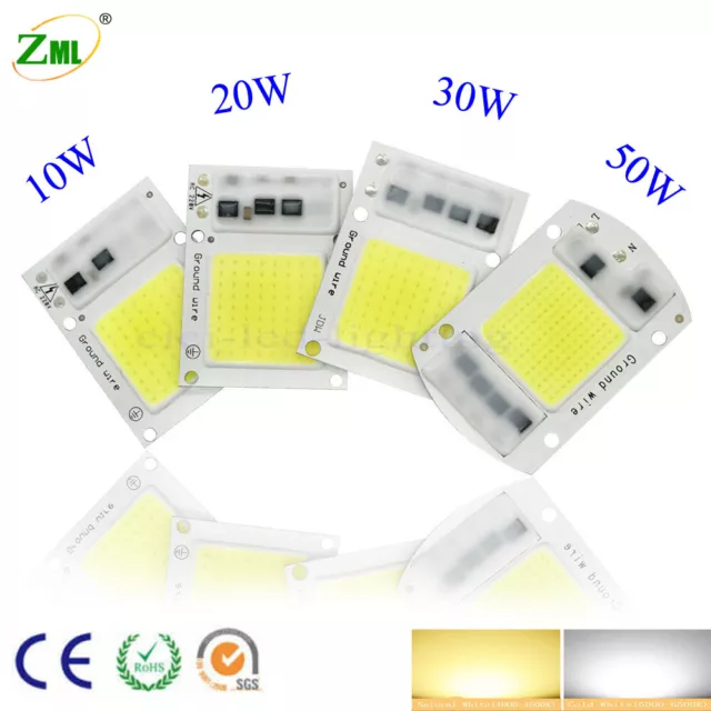 LED Chip 20W 30W 50W 100W COB Integrated Smart IC Driver Plant Light Lamp Bulb