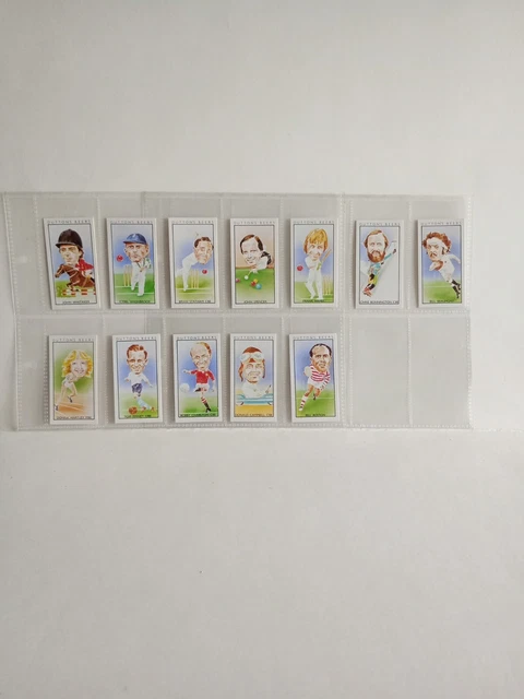 Dutton's Beers Collector Cards Team of Sporting Heroes Set completo di 12 maniche