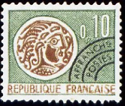 FRANCE PREOBLITERE TIMBRE STAMP N°123 " MONNAIE GAULOISE 10c " NEUF (x) TB