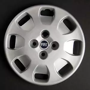 Set 4 Copricerchi Coppa Ruota Copriruota Borchie 14 Logo Blu Fiat Punto 1204