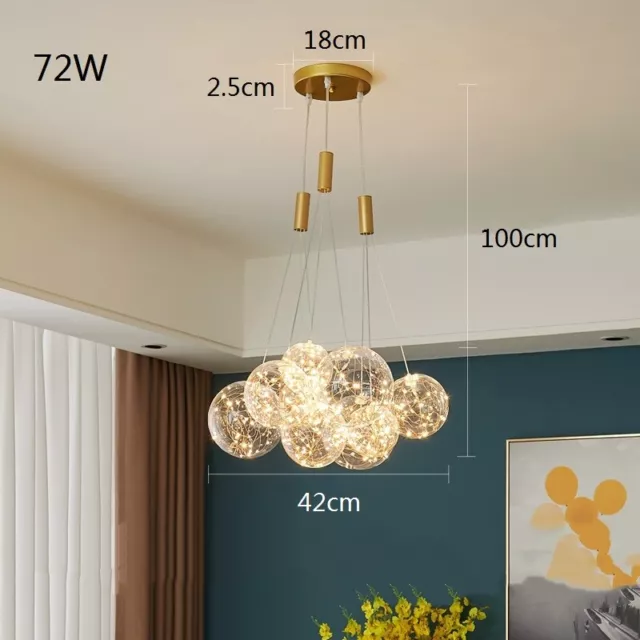 Kitchen Pendant Lights Glass Light Home LED Ceiling Lamp Bar Chandelier Lighting 2