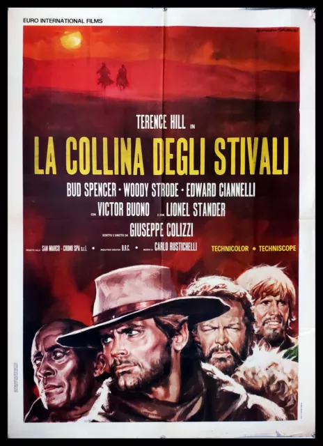 1970 * Manifesto 2F Cinema "La Collina degli Stivali - Bud Spencer, Terence Hill