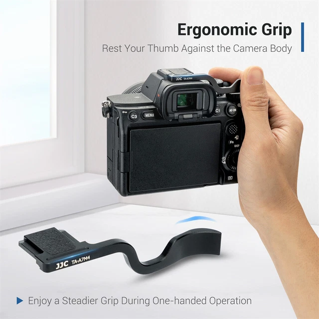 JJC Thumbs Up Grip Hand Holder Hot Shoe Cover for Sony Alpha IV A7 IV A7IV A7M4