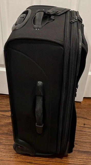 TUMI ALPHA Black Nylon Wheeled Carry-on Suitcase Business 22922DH Expandable 4