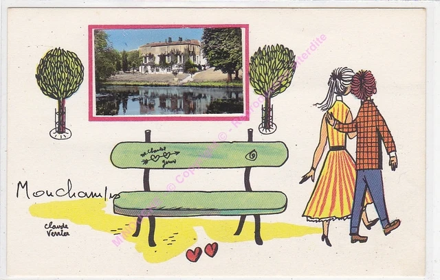 Cpsm 85640 Mouchamps Illustrator Claude Vernier