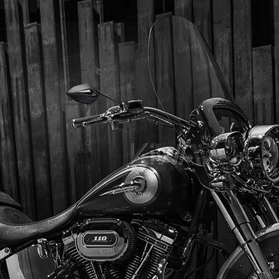 Rétroviseur Venom noir universél 10mm pour Honda CM185 CM200 CM400 CB CJ NX 