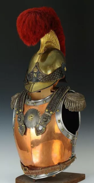 Medieval Knight Cuirass of the French Cuirassiers 19th century With Helmet