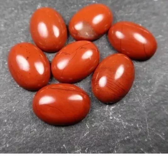 Natural Extra Fine Red Jasper - 14x10MM Oval Cabochon - Africa