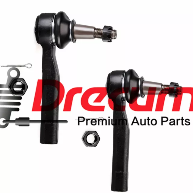 2Pc Front Left & Right Outer Tie Rod End SET For Nissan 300ZX Infiniti Q45