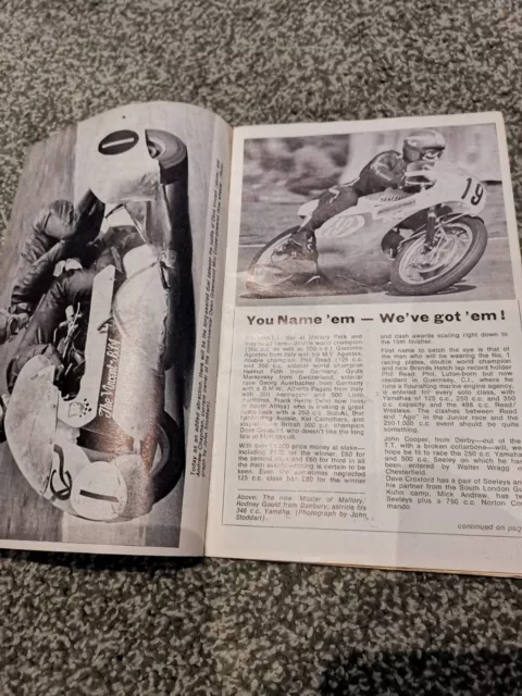 Mallory Park Post TT International Motor Cycle Races Programme  15th June 1969 2