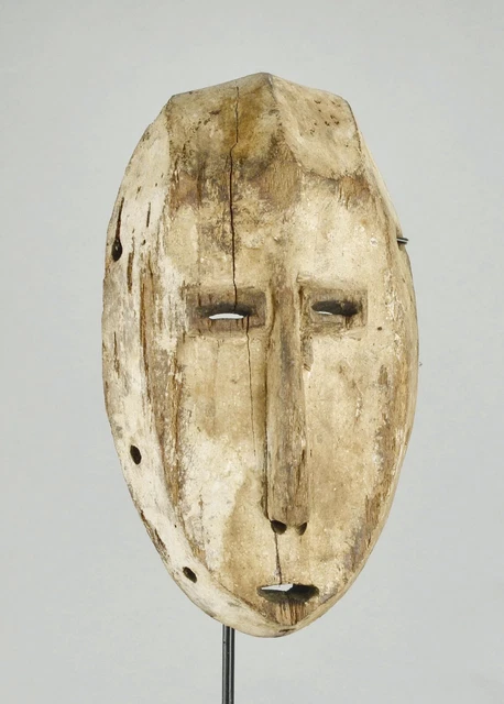 Old LEGA Bwami cult wooden Face Mask Congo Drc Warega African Tribal Art 1127