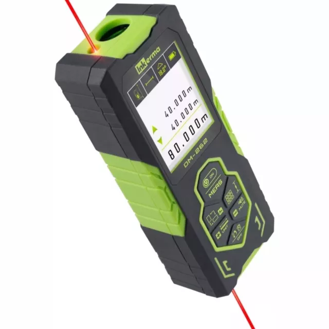 Laser Measurement Tool, Inkerma 262ft Bilateral Laser Distance Meter