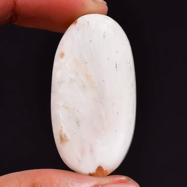 100% Natural Scolecite Oval Cabochon Loose Gemstone 44.35 Ct 40X21X7 mm AAS-4463