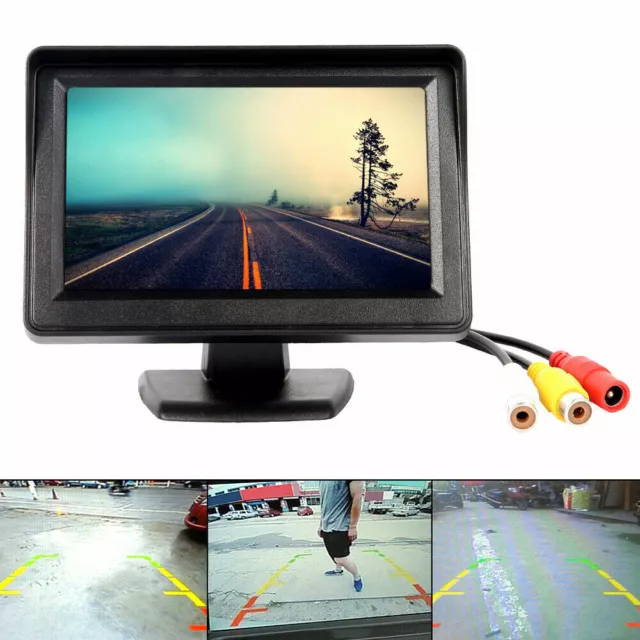 3.4" Auto TFT LCD Rückfahr Bildschirm Monitor für Rückfahrkamera PKW LKW Auto