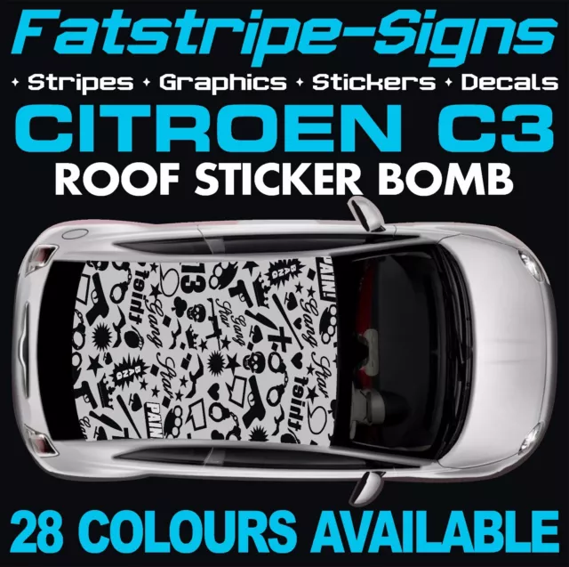 Racing Sport Car Hood Bonnet Stripes Sticker For Citroen C3