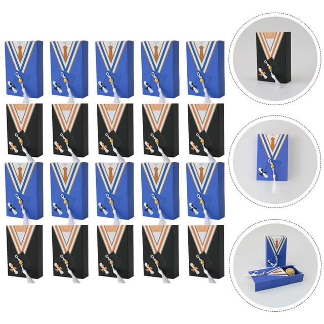 20 Pcs Chocolate Box Delicate Candy Containers Gifts Graduation Treat Boxes