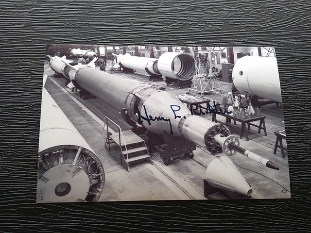 HENRY RICHTER NASA ROCKET ENGINEER AUTOGRAPHED SIGNED 4x6 GLOSSY PHOTO