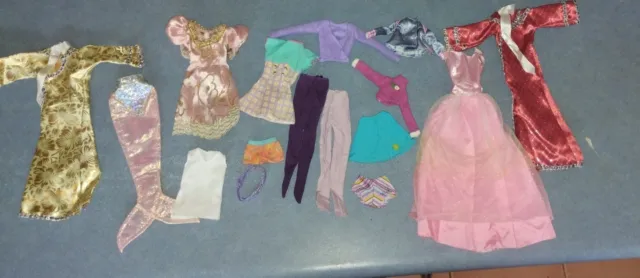 BULK Barbie Bratz Doll Size Clothing Lot Bundle Dresses Tops Skirts Clothes