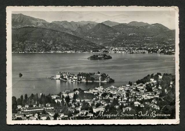 g869 CARTOLINA LAGO MAGGIORE - STRESA - ISOLE BORROMEE++++