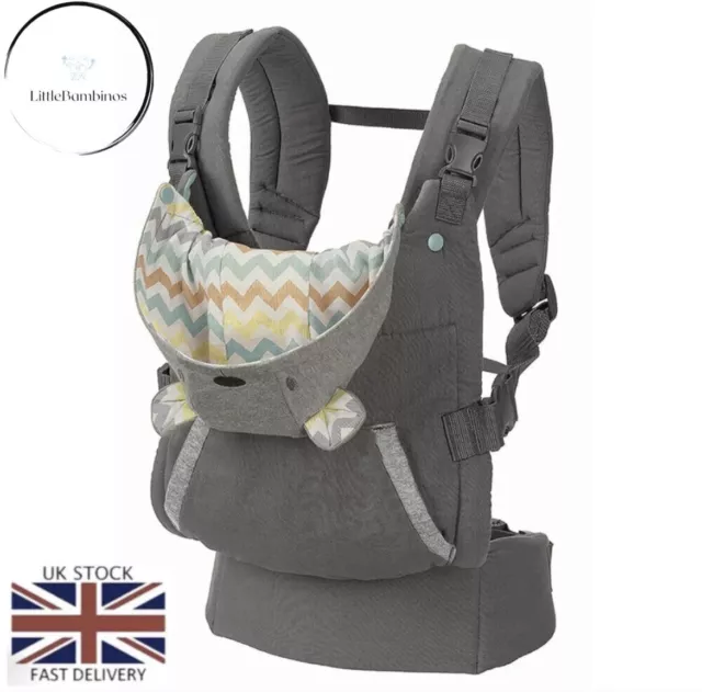 Infantino Flip Advanced 4 In 1 Convertible Baby Carrier Adjustable Infant Strong